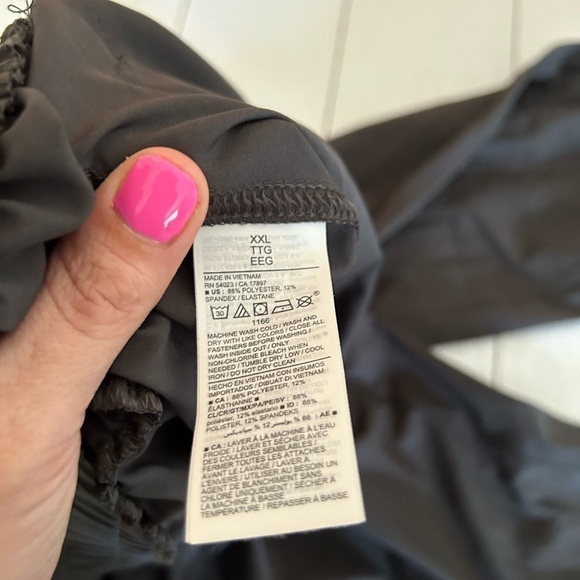 Old navy xxl ladies charcoale gray dry quick ankle zip pull on pants - Picture 7 of 7